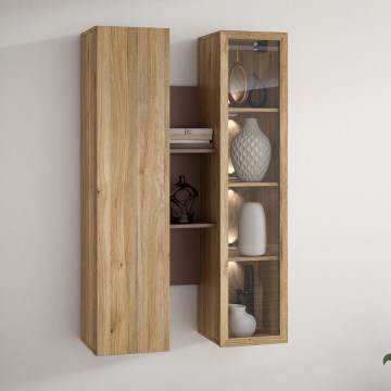 Estante de pared INAR roble/marrón