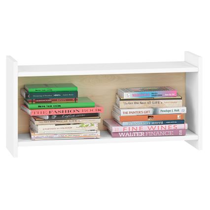 Estante de pared infantil BUBO 35x72 cm blanco/roble claro
