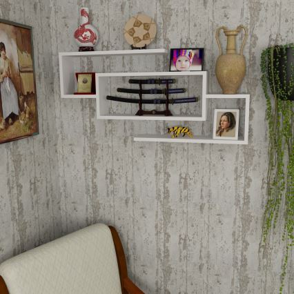 Estante de pared JANISON 48x103 cm blanco