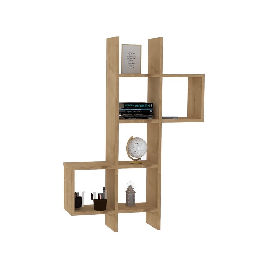 Estante de pared KENO 125x79 cm marrón
