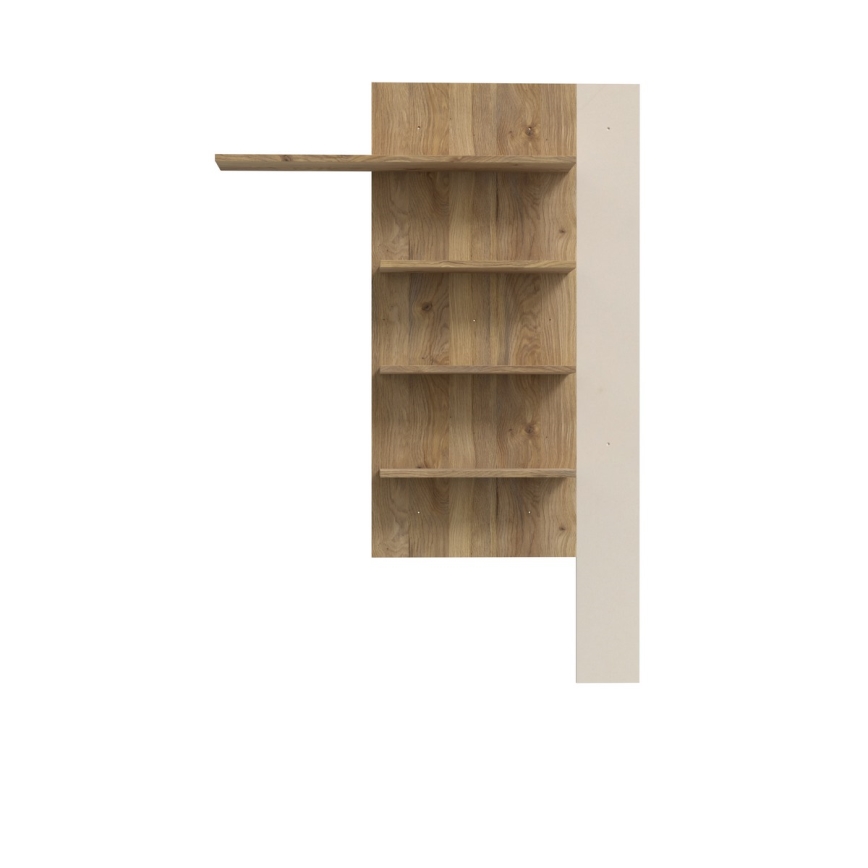 Estante de pared MORO roble/beige