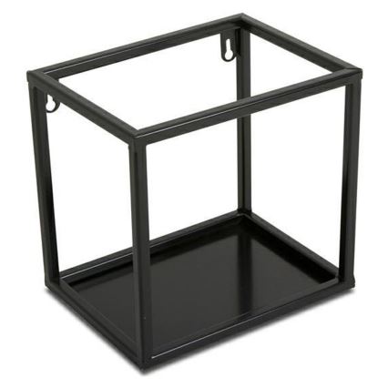 Estante de pared 20x20 cm negra