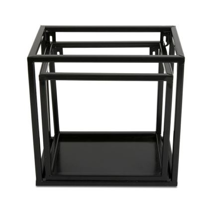 Estante de pared 20x20 cm negra