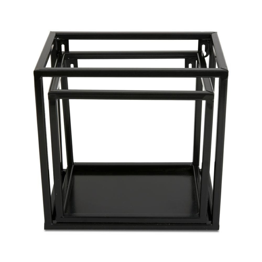 Estante de pared 20x20 cm negra