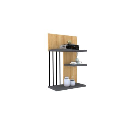 Estante de pared NEZMA 60x40 cm beige/antracita