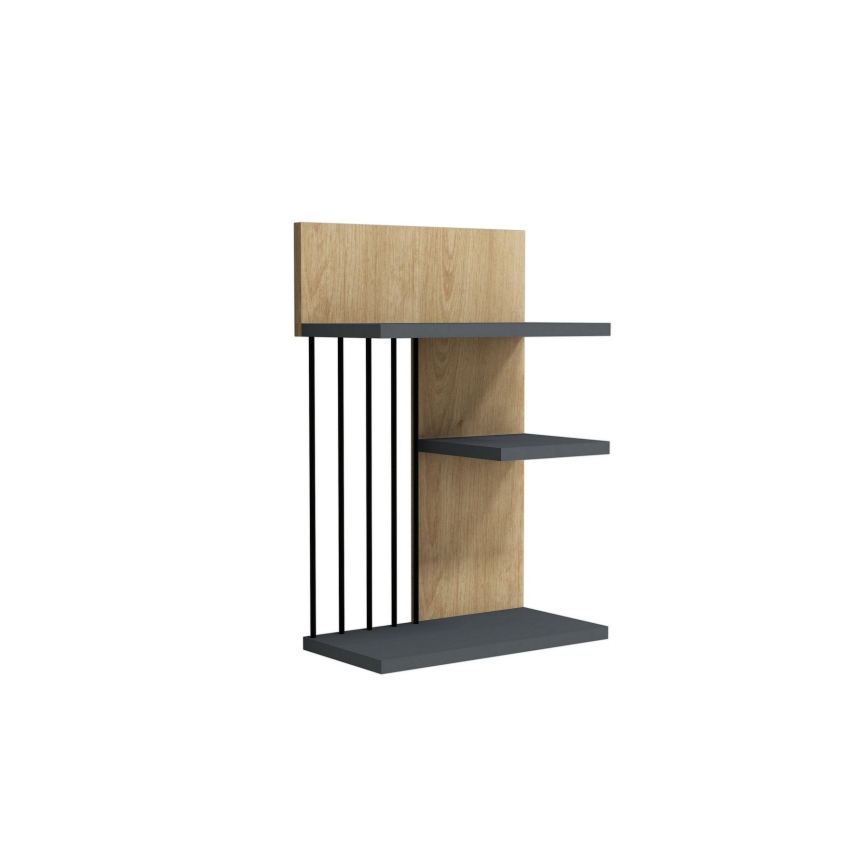 Estante de pared NEZMA 60x40 cm beige/antracita