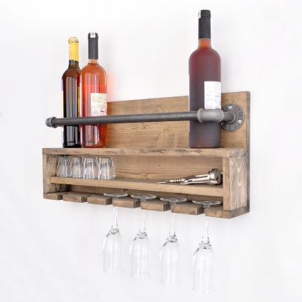Estante de pared para cocina BORU 28x60 cm abeto/pino