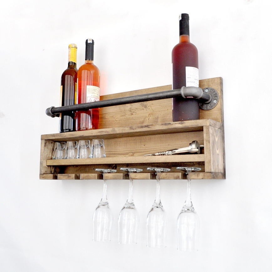 Estante de pared para cocina BORU 28x60 cm abeto/pino
