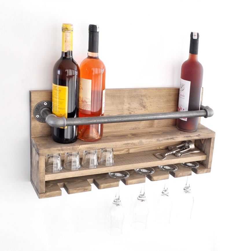 Estante de pared para cocina BORU 28x60 cm abeto/pino