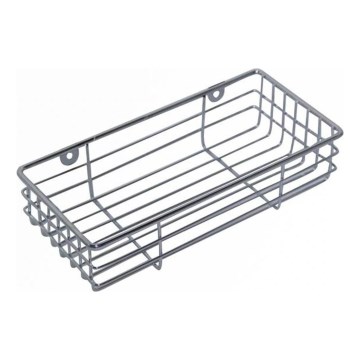 Estante de pared para ducha 12x25 cm cromo brillante