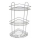 Estante de pared para ducha de tres niveles 31x58 cm cromo brillante