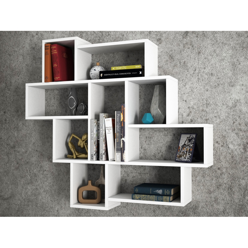 Estante de pared PAROLA 103,5x115,5 cm blanco