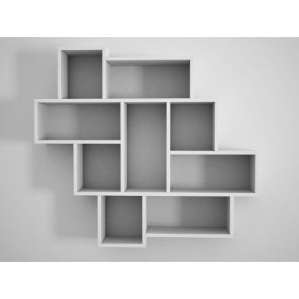 Estante de pared PAROLA 103,5x115,5 cm blanco