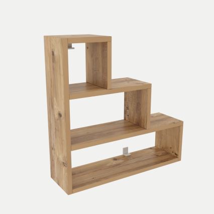 Estantería de pared PIRAMIT 62x62 cm marrón