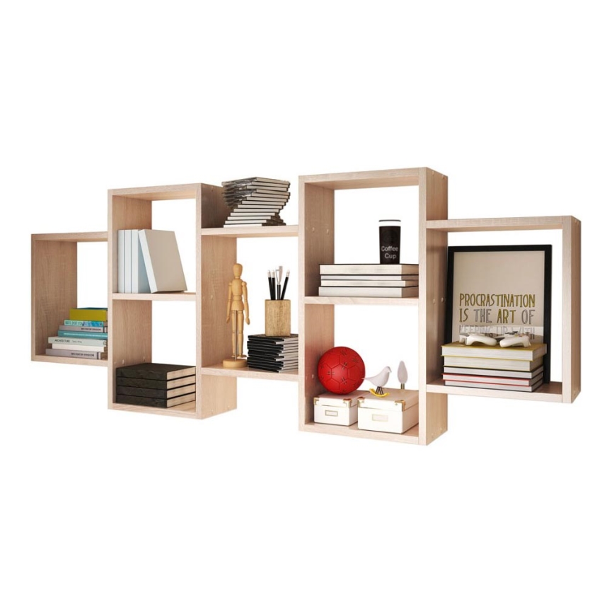 Estante de pared TRIO 65x161 cm roble sonoma