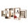 Estante de pared TRIO 65x161 cm roble sonoma