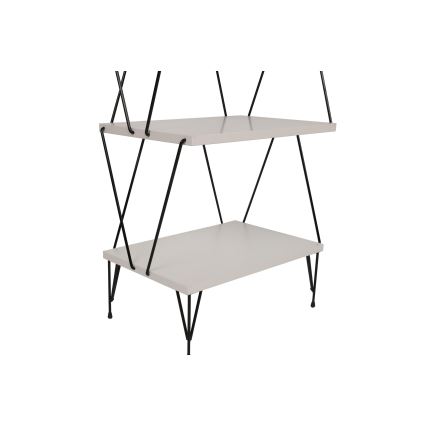 Estante para libros BALABAN 165x48 cm blanco/negro
