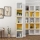 Estante para libros MULTI 167x32 cm blanco/amarillo