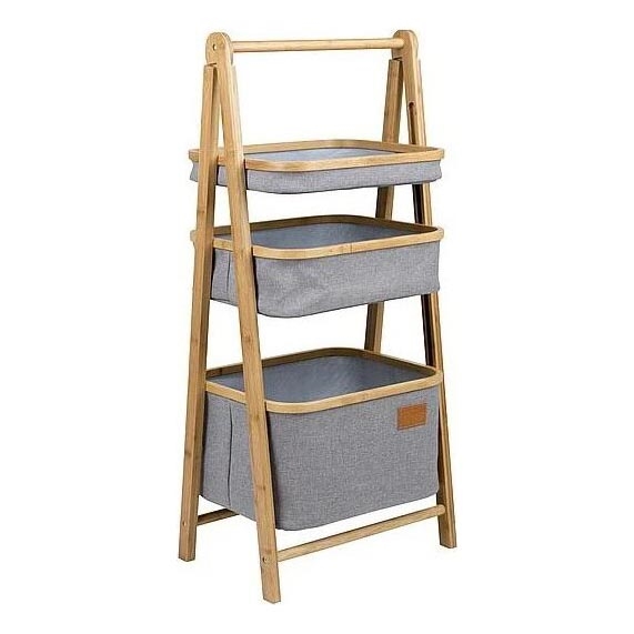 Estante plegable con cestas