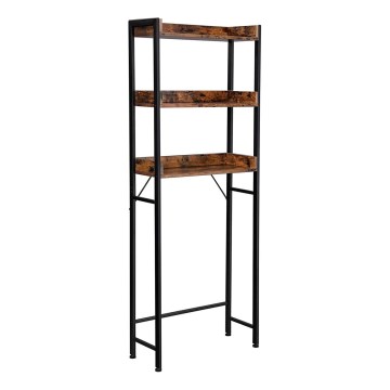 Estantería de baño RENARO marrón/negro
