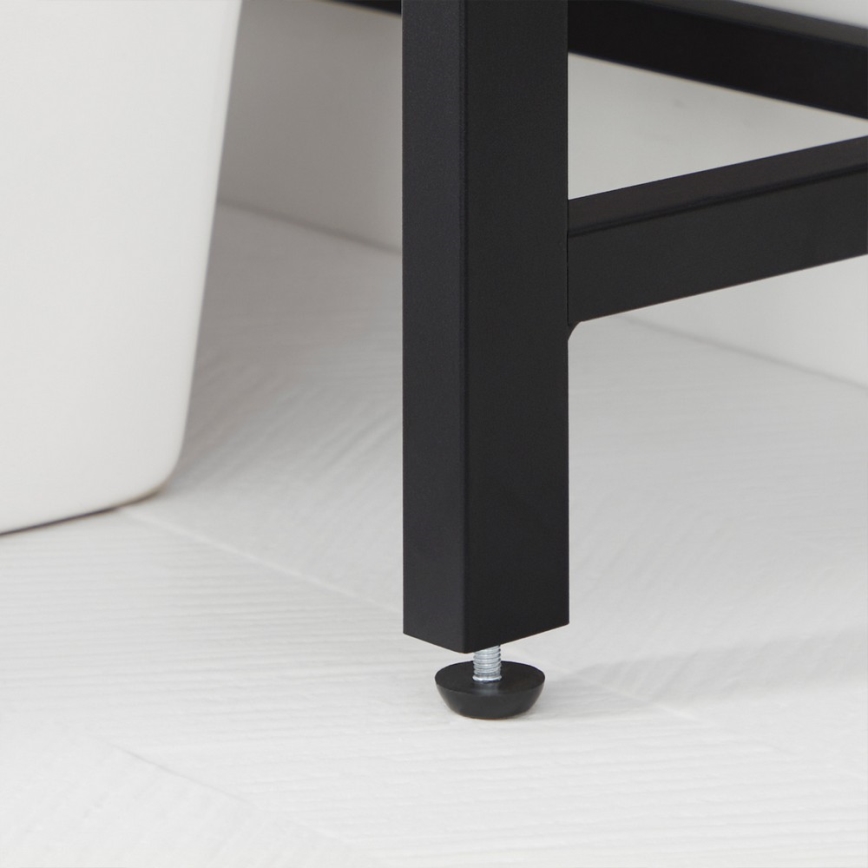 Estantería de baño RENARO marrón/negro