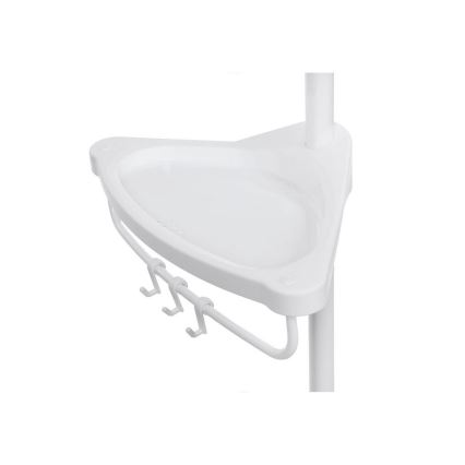 Estantería de esquina para baño DEX blanca