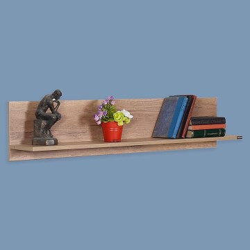 Estantería de pared 25x120 cm marrón