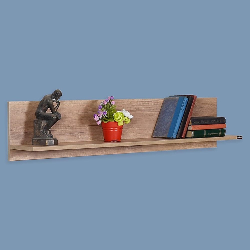Estantería de pared 25x120 cm marrón
