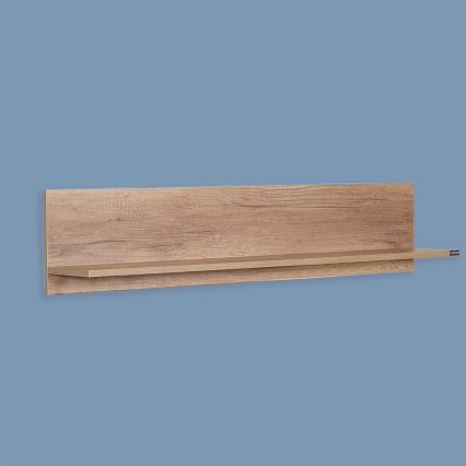 Estantería de pared 25x120 cm marrón