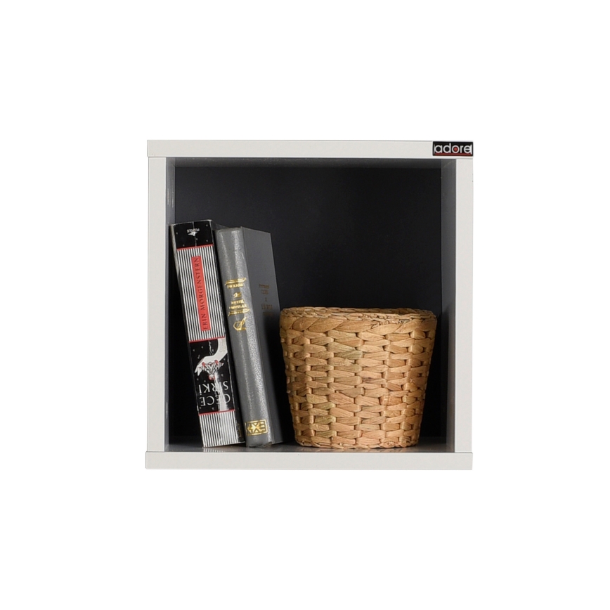 Estantería de pared 33x33 cm blanco