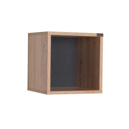 Estantería de pared 33x33 cm marrón