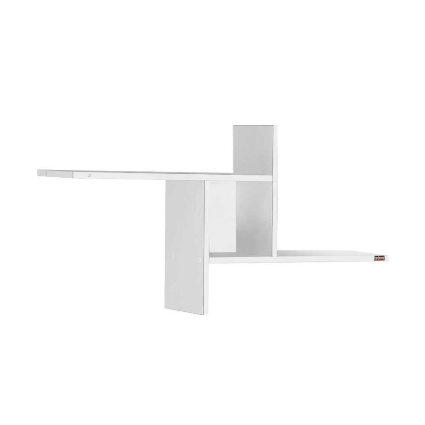 Estantería de pared 50x100 cm blanco brillante