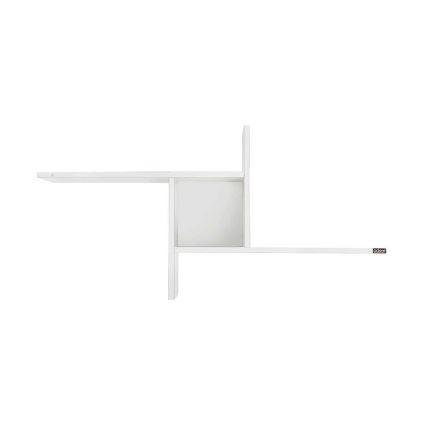 Estantería de pared 50x100 cm blanco brillante