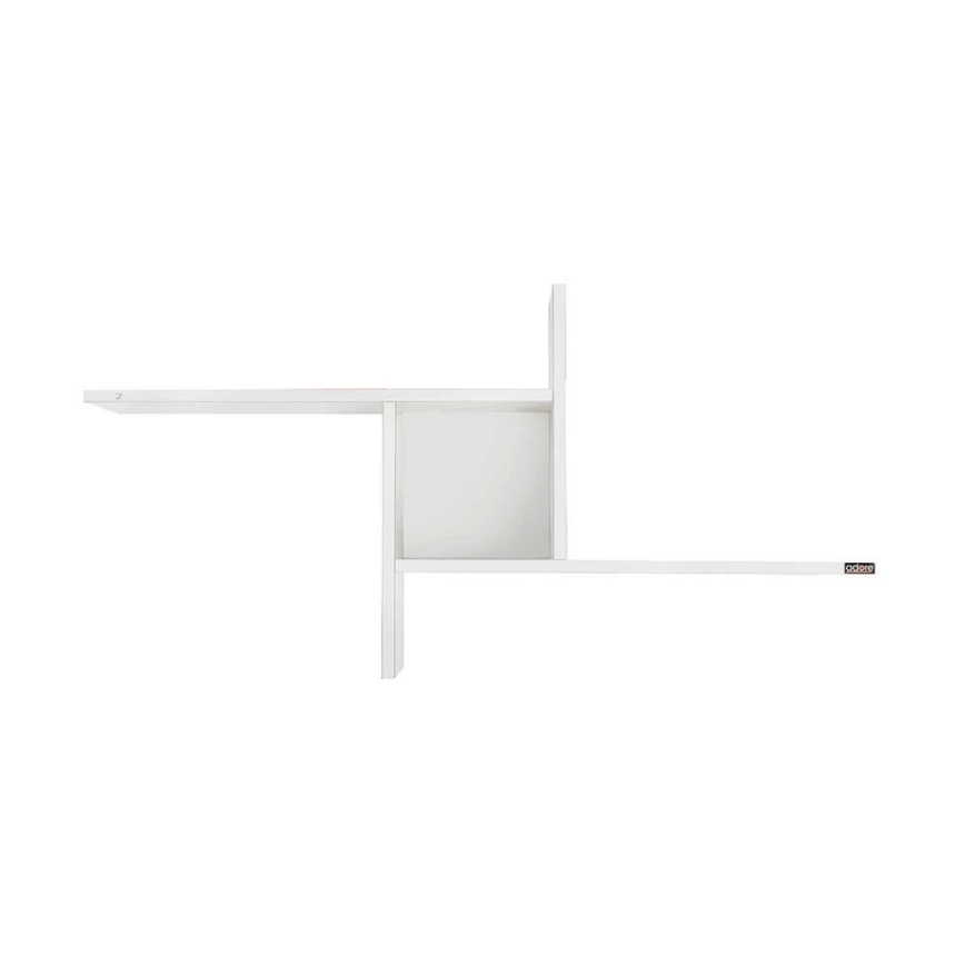 Estantería de pared 50x100 cm blanco brillante
