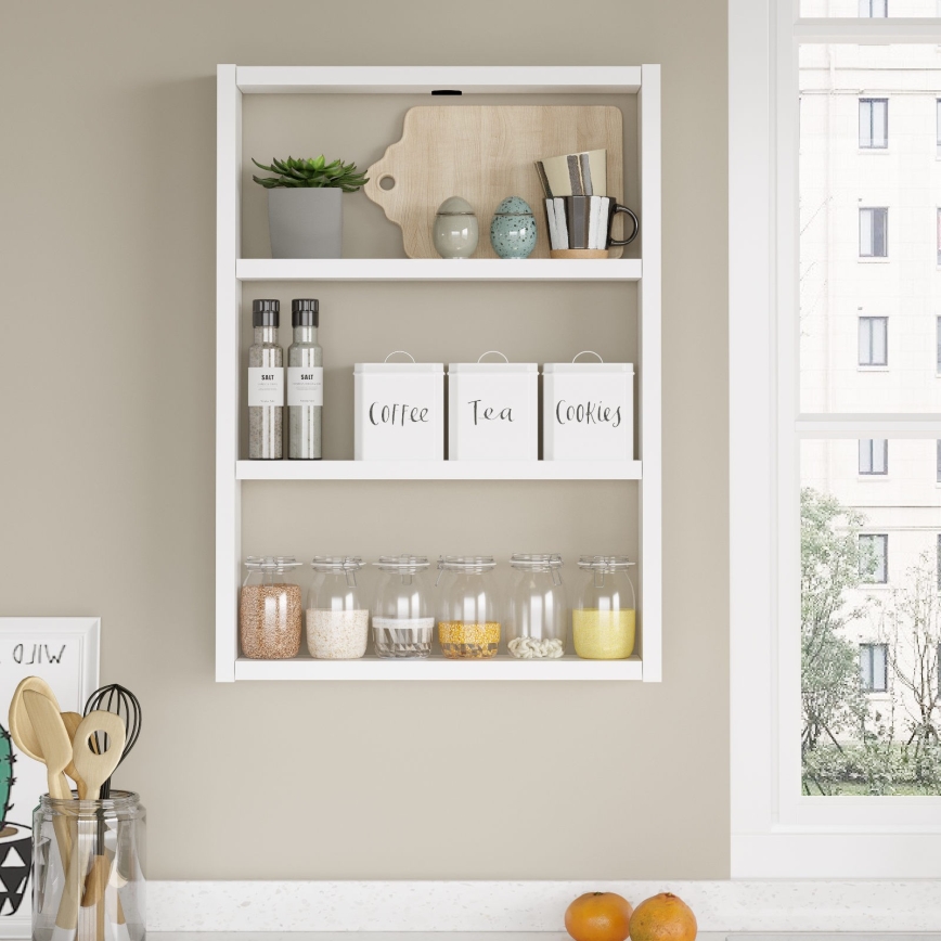 Estantería de pared 60x43,2 cm blanco