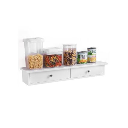 Estantería de pared con compartimentos SHELFY, blanca