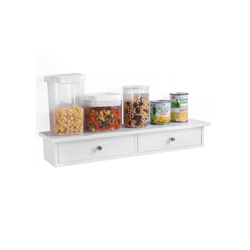 Estantería de pared con compartimentos SHELFY, blanca