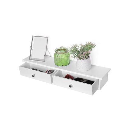 Estantería de pared con compartimentos SHELFY, blanca