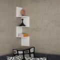 Estantería de pared CORNER 105,4x25 cm blanco