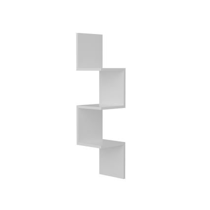 Estantería de pared CORNER 105,4x25 cm blanco
