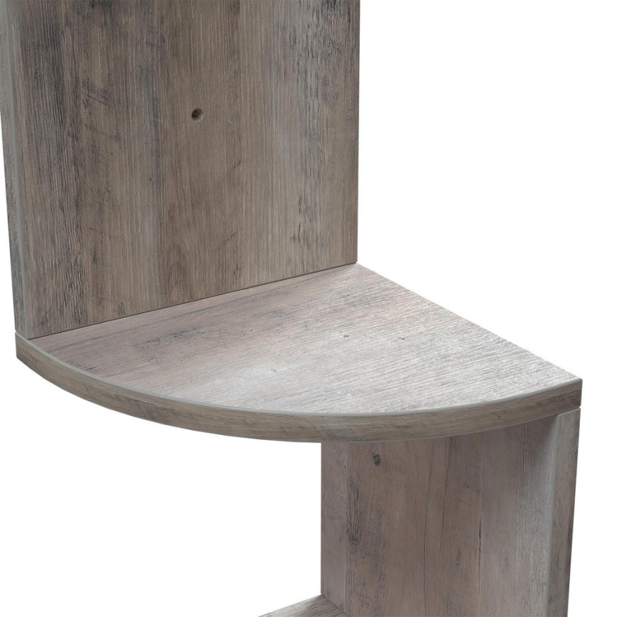 Estantería de pared esquinera SNAKE gris/marrón