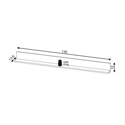 Estantería de pared FLOP blanca