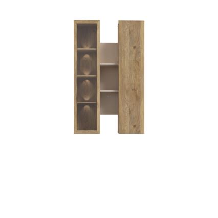 Estantería de pared INAR roble/beige