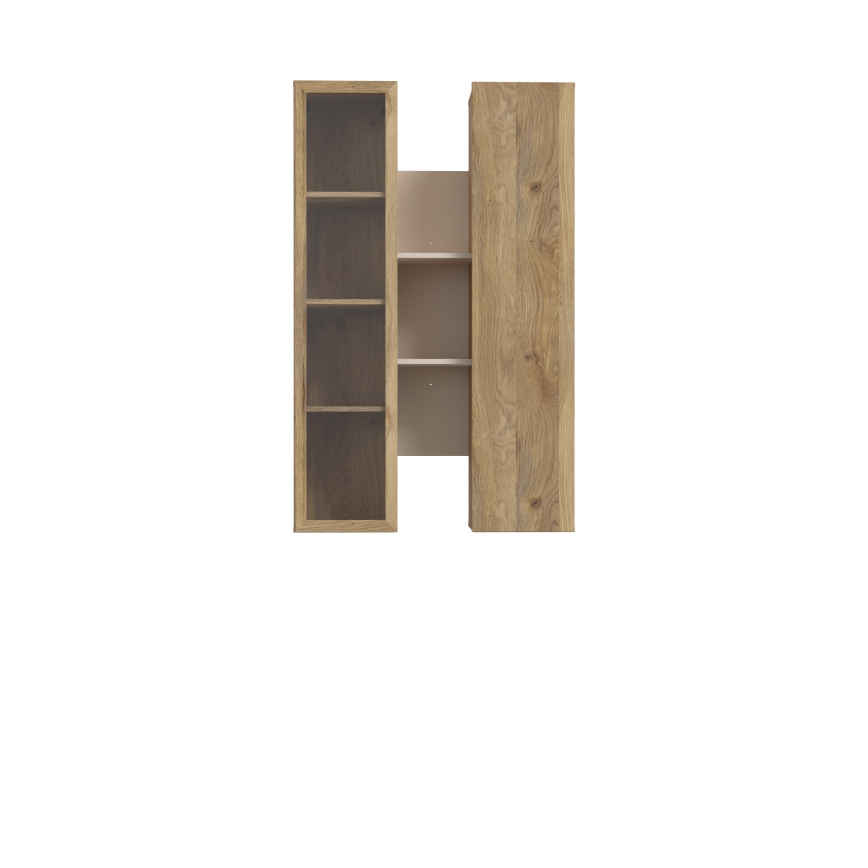 Estantería de pared INAR roble/beige