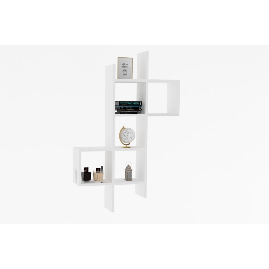 Estantería de pared KENO 125x78,6 cm blanco