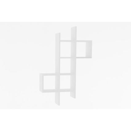 Estantería de pared KENO 125x78,6 cm blanco