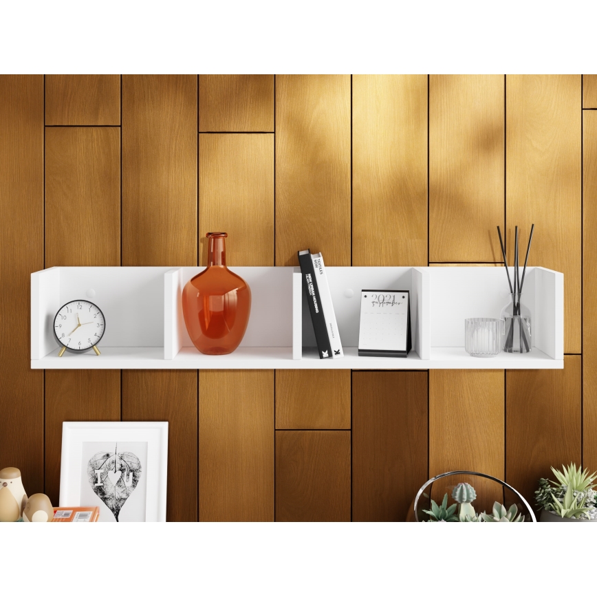 Estantería de pared LOTIKO 17x95 cm blanco