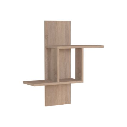 Estantería de pared MILL 70x64 cm beige