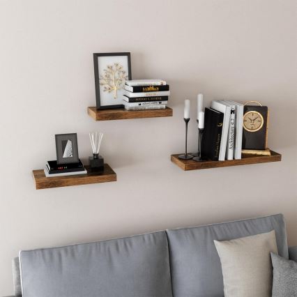 Estantería de pared SHELFY, marrón