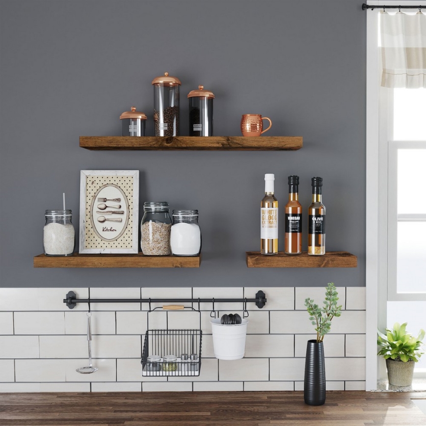Estantería de pared SHELFY, marrón